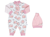 alisé - Katoenen baby pyjamapak bloemen dessin - Alisé kids