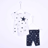 alisé - Katoenen baby t-shirt en broekje set star dessin - Alisé kids