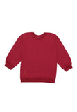 Long sleeve burgundy sweatshirt 