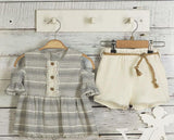 Valance tunic two-piece set with shorts