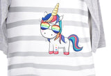 Gami - Unicorn sweatshirt met lange mouwen wit/grijs - Alisé kids